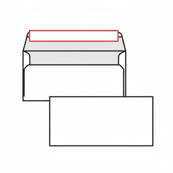 Ameriken Koverta Bez Prozora 11x23cm