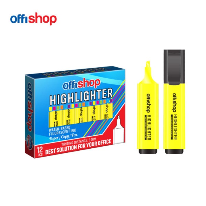 signir-offishop-žuti-0.1-mm-0.5-mm-OF-584 Highlighter Signir Yellow Chisel Tip 0.1-0.5mm OF584 - Image 1