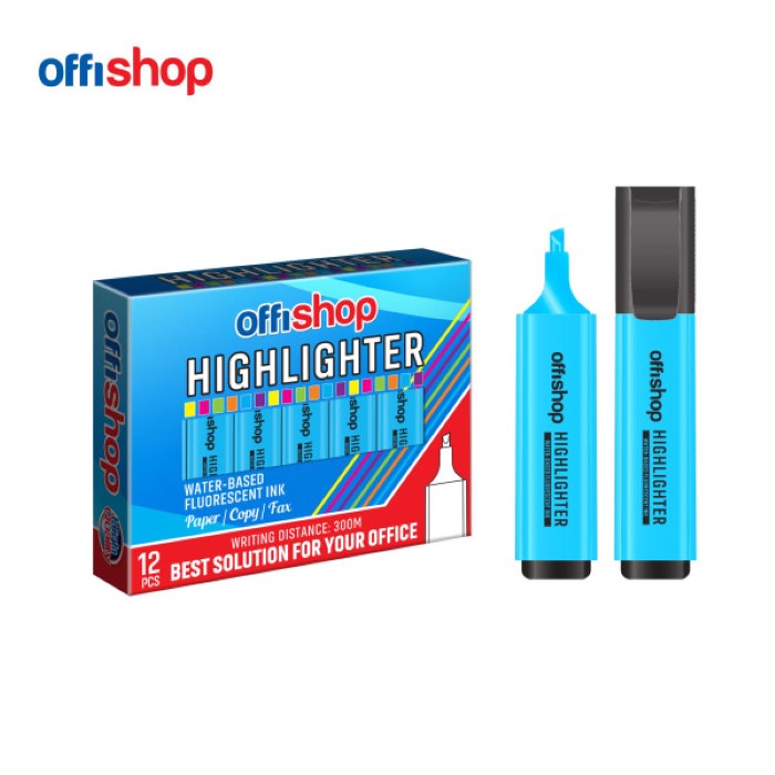 text-marker-signir-offishop-plavi-0.1-mm-0.5-OF585 Highlighter Signir Blue Chisel Tip 0.1-0.5mm OF585 - Image 1