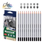 Umjetničke Grafitne Olovke Po Tvrdoći 4H 8B Set 12 Kom Art066