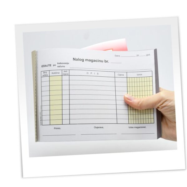 Nalog Magacinu Da Izda A5 NCR