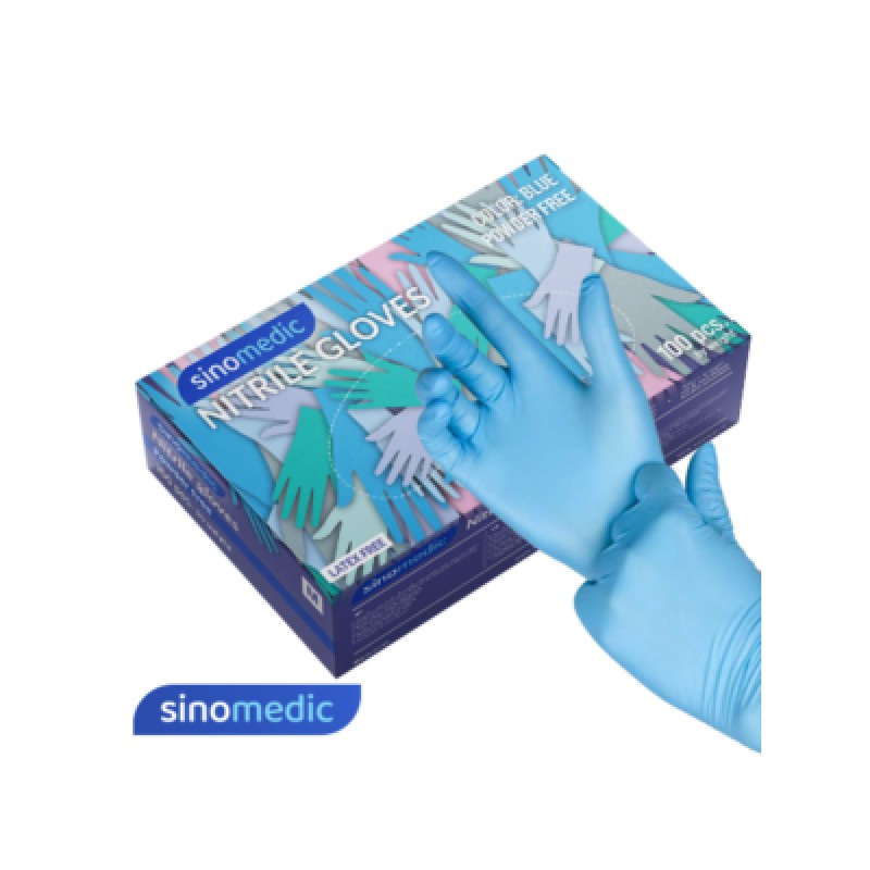 rukavice-sinomedic-plave-nitrilne-100-1 Rukavice Sinomedic Plave Nitrilne 100/1 - Image 1